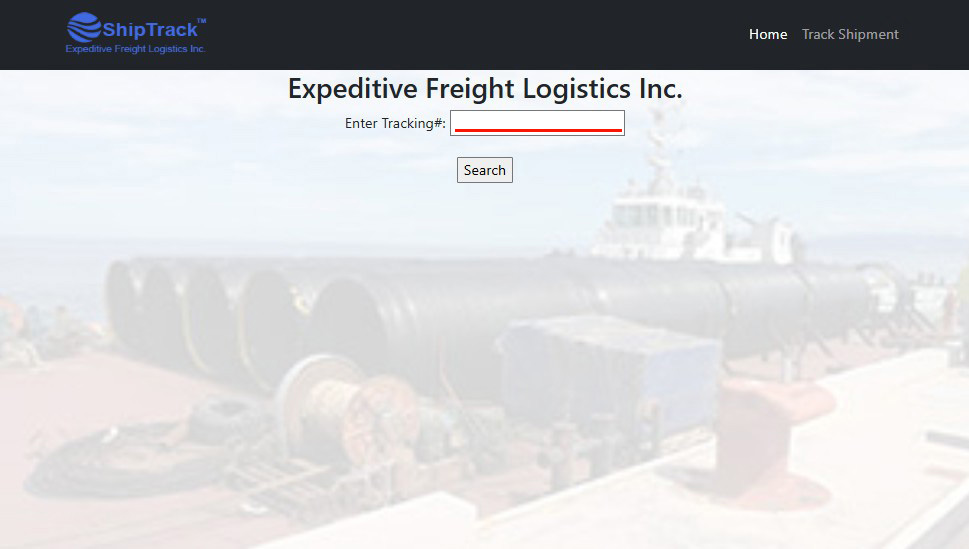 track cargo using shiptrack